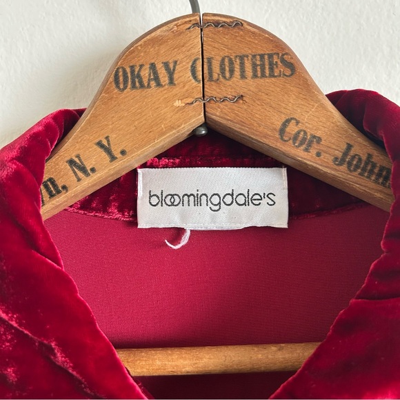 90's Cranberry Velvet Shirt - Picture 7 of 8